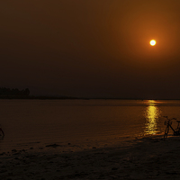 Buy canvas prints of Sunset view from Narayani River by Shreeram Khatri
