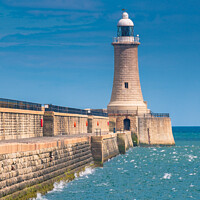 Buy canvas prints of Pier and Lighthouse by Bill Allsopp
