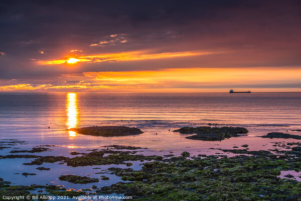 North Sea sunrise. Picture Board by Bill Allsopp