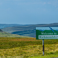 Buy canvas prints of Welcome to Richmondshire. by Bill Allsopp