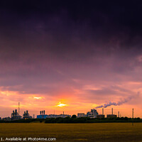 Buy canvas prints of Saltend Chemicals Park. by Bill Allsopp
