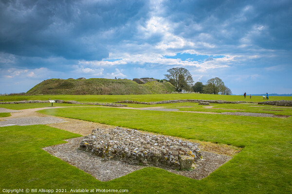 Old Sarum cathedral foundations. Picture Board by Bill Allsopp