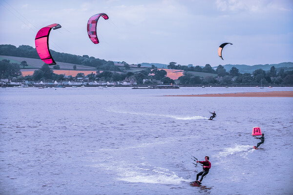Kite surfers. Picture Board by Bill Allsopp