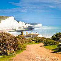 Buy canvas prints of View of the Seven Sisters. by Bill Allsopp
