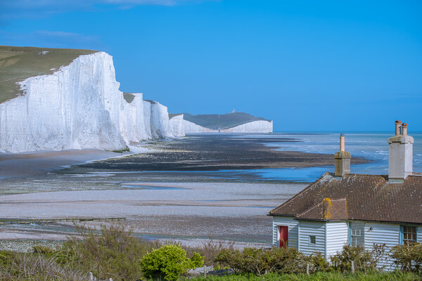 Seven Sisters from Cuckmere. Picture Board by Bill Allsopp