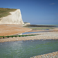 Buy canvas prints of The other chalk cliffs. by Bill Allsopp