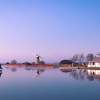 Buy canvas prints of Dawn at Thurne. by Bill Allsopp