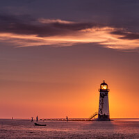 Buy canvas prints of Point of Ayr Lighthouse by Bill Allsopp