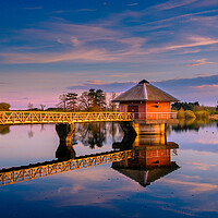 Buy canvas prints of Sunset at Cropston. by Bill Allsopp