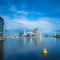 Buy canvas prints of The Basin at Salford Quays. by Bill Allsopp