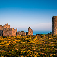 Buy canvas prints of Sunrise at Wheal Coates by Bill Allsopp