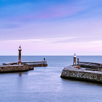 Buy canvas prints of The twin piers. by Bill Allsopp