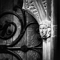 Buy canvas prints of The face at the door. by Bill Allsopp
