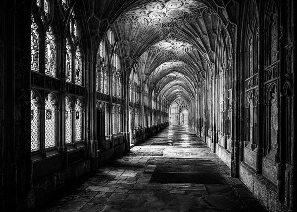 Gloucester Cathedral Cloisters. Picture Board by Bill Allsopp