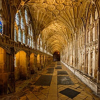 Buy canvas prints of Gloucester Cathedral Cloisters. by Bill Allsopp