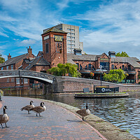 Buy canvas prints of Birmingham Old Canal by Bill Allsopp