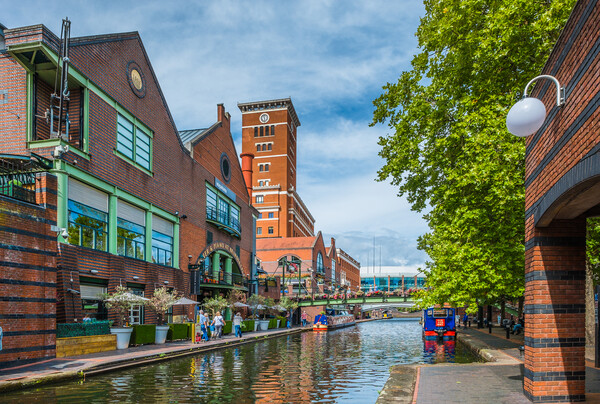 Brindley Place Picture Board by Bill Allsopp