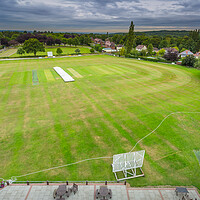 Buy canvas prints of Coalville Town Cricket Ground. by Bill Allsopp