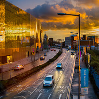 Buy canvas prints of Sunset in Leicester. by Bill Allsopp