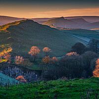 Buy canvas prints of Sunset over the Derbyshire hills. by Bill Allsopp
