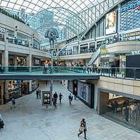 Buy canvas prints of The Trinity shopping centre in Leeds by Bill Allsopp