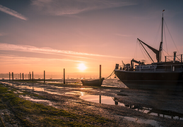 Pin Mill at Sunrise. Picture Board by Bill Allsopp