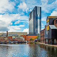 Buy canvas prints of Towering over the canal. by Bill Allsopp