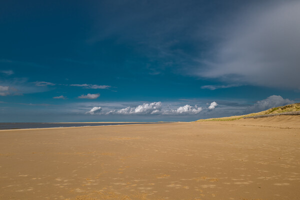 Brancaster beach on a beautiful sunny day. Picture Board by Bill Allsopp