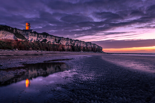 Afterglow on Hunstanton beach. Picture Board by Bill Allsopp