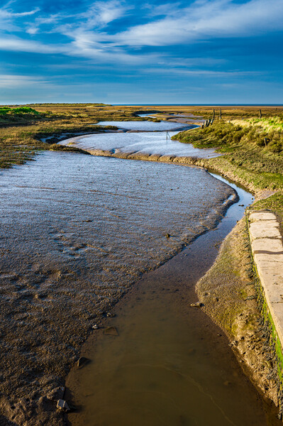 Thornham Creek at low tide. Picture Board by Bill Allsopp