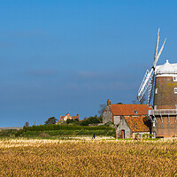 Buy canvas prints of Cley Mill and marshes. by Bill Allsopp