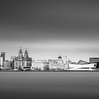 Buy canvas prints of Panorama of Liverpool waterfront. by Bill Allsopp
