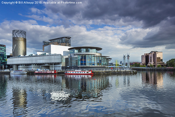  Salford Quays theatre and The Lowry. Picture Board by Bill Allsopp