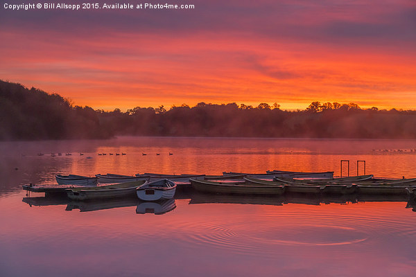 Sunrise at Thornton reservoir in Leicestershire. Picture Board by Bill Allsopp