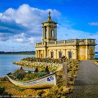 Buy canvas prints of Normanton Church on the banks of Rutland Water by Bill Allsopp
