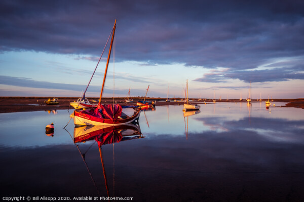 Sunset at Brancaster Staithe. Picture Board by Bill Allsopp
