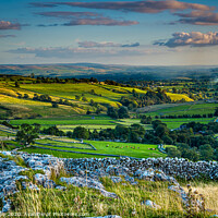 Buy canvas prints of The view from Malham Cove. by Bill Allsopp