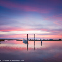 Buy canvas prints of Pink and blue. by Bill Allsopp