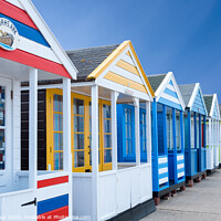 Buy canvas prints of Beach huts at Southwold. by Bill Allsopp