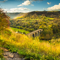 Buy canvas prints of Monsal Dale and the Headstone Viaduct. by Bill Allsopp