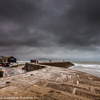 Buy canvas prints of Storm over the cobb by Bill Allsopp