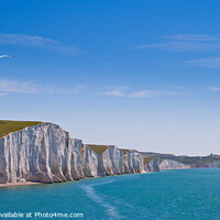 Buy canvas prints of The Seven Sisters panorama. by Bill Allsopp