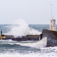 Buy canvas prints of Storm at Seahouses by Bill Allsopp