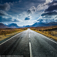 Buy canvas prints of Red and Black Cuillins. by Bill Allsopp