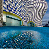 Buy canvas prints of A worms eye view of the Selfridges building. by Bill Allsopp