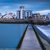Buy canvas prints of The Marine lake and  Knightstone Island at Weston Super Mare. by Bill Allsopp