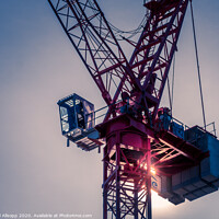 Buy canvas prints of Tower crane. by Bill Allsopp
