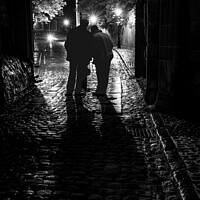 Buy canvas prints of A conversation in the shadows. by Bill Allsopp