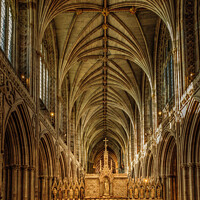 Buy canvas prints of Lichfield Cathedral interior. by Bill Allsopp