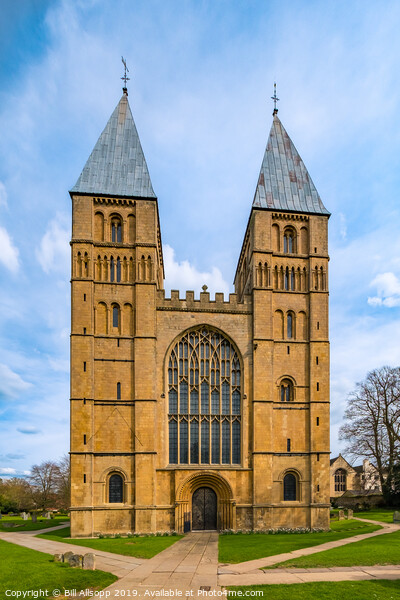 Southwell Minster west front. Picture Board by Bill Allsopp